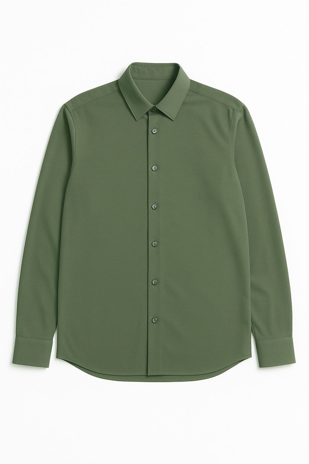 Camisas Para Hombre Jersey Spandex De Punto B55402 Olivo