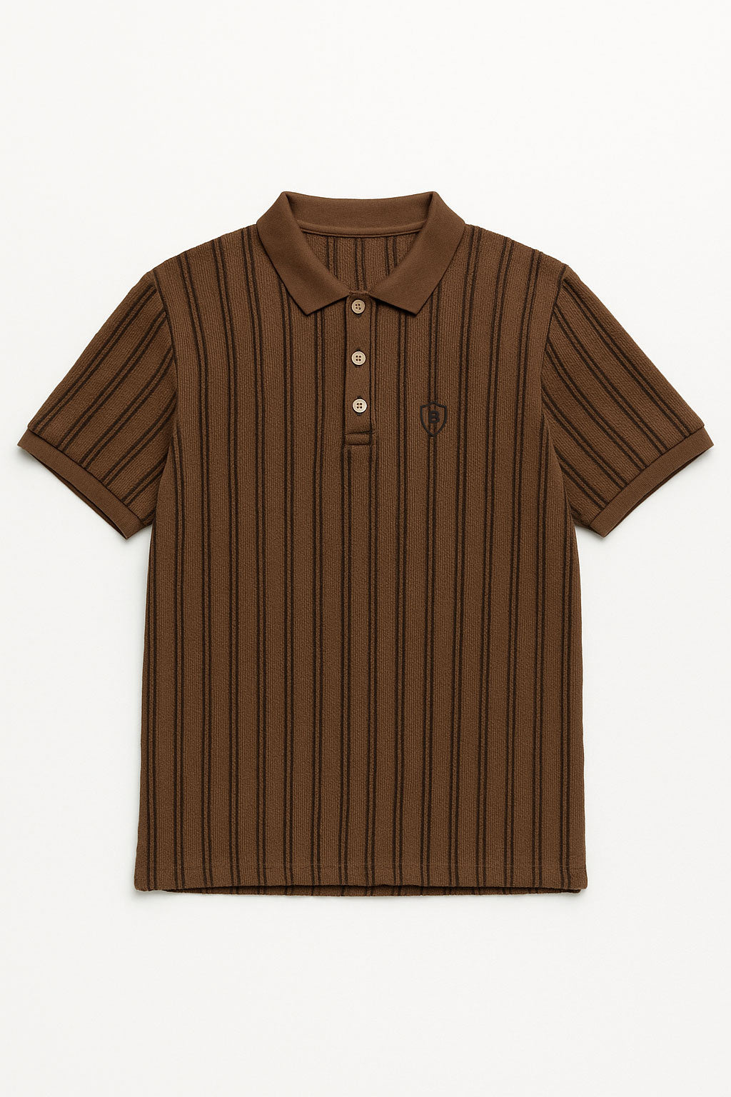 Playeras Polo Para Hombre Spandex De Punto A55406 Cafe