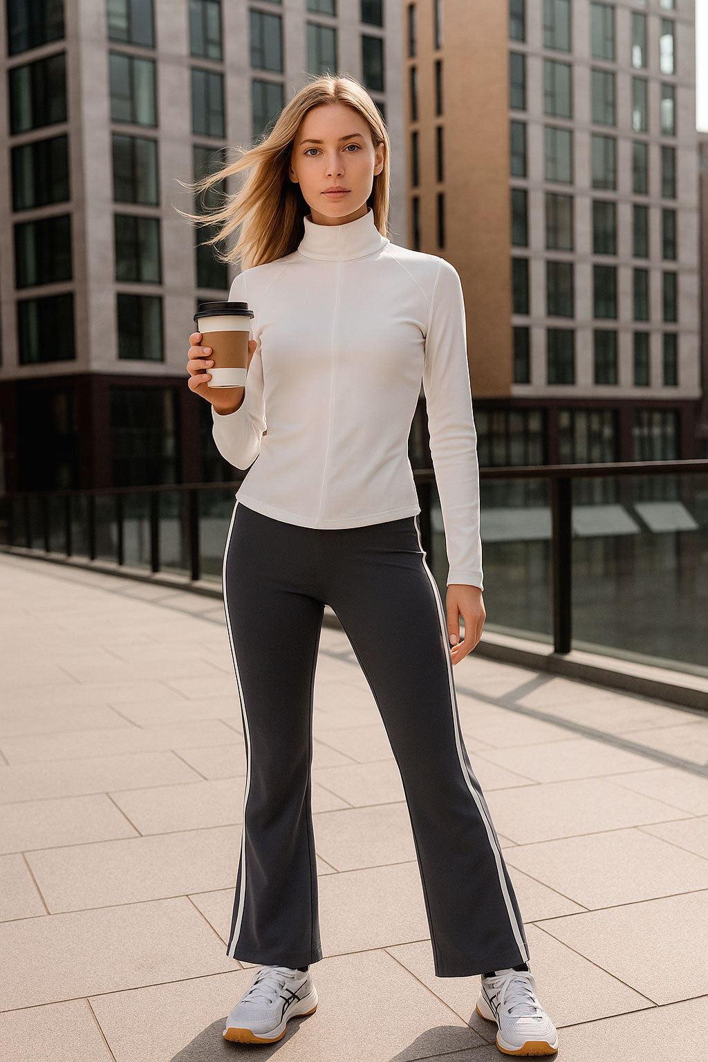 Chamarras Deportivas para Mujer Cierre Corto JYMC05 Blanco