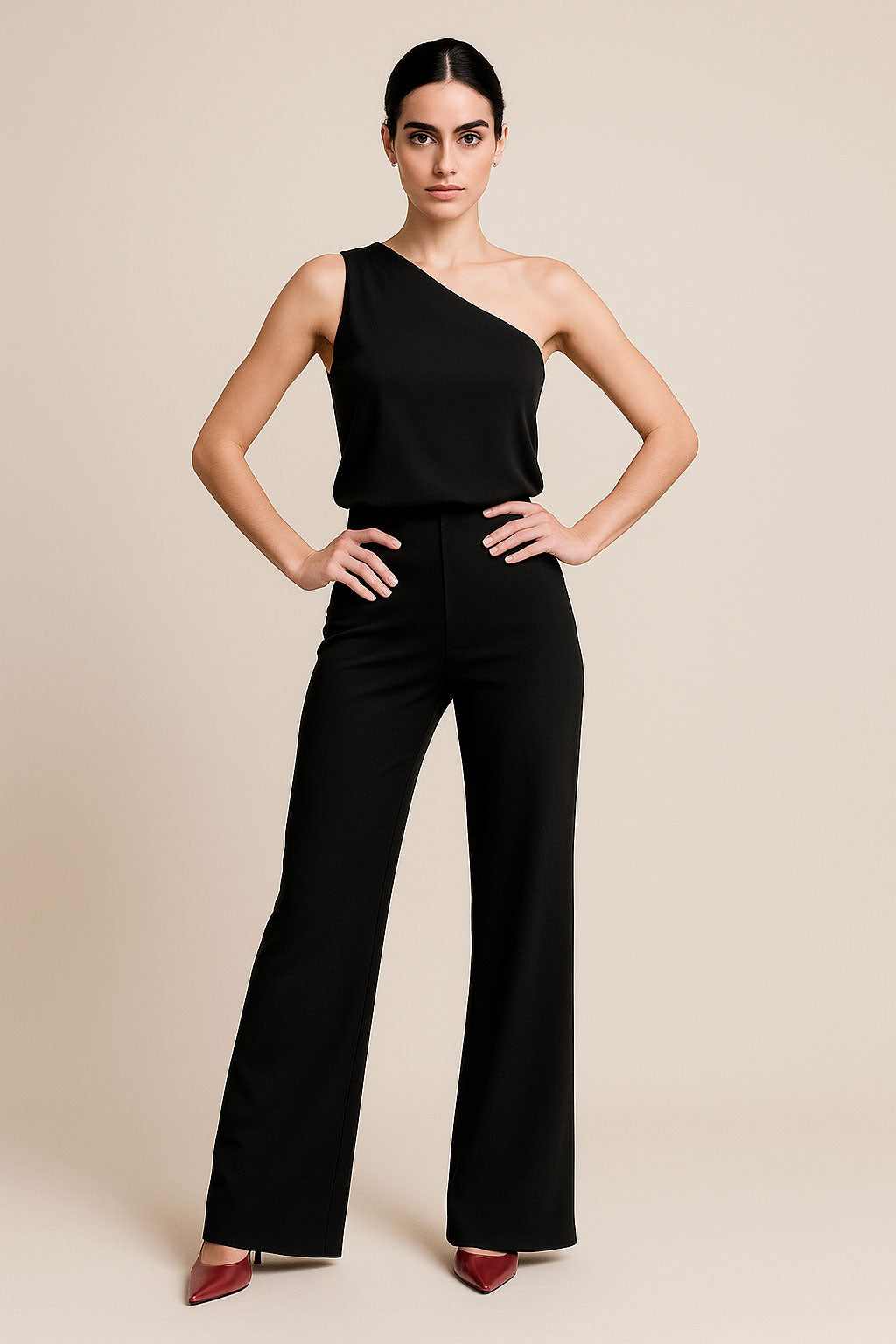 Pantalones Para Mujer Soft Básico Sin Botón W53115 Negro