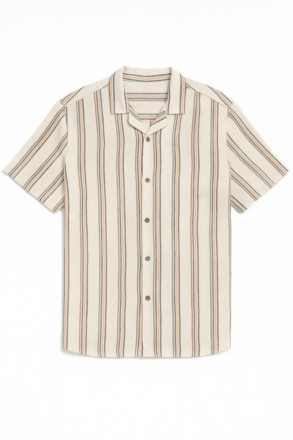 Camisas Para Hombre Resort Estampada B51364 Olivo