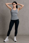 Playeras Deportivas para Mujer Espalda Mesh JYMB02 Gris
