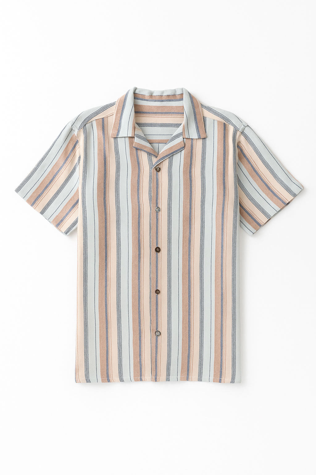 Camisas Para Hombre Resort Estampada B51364 Cielo