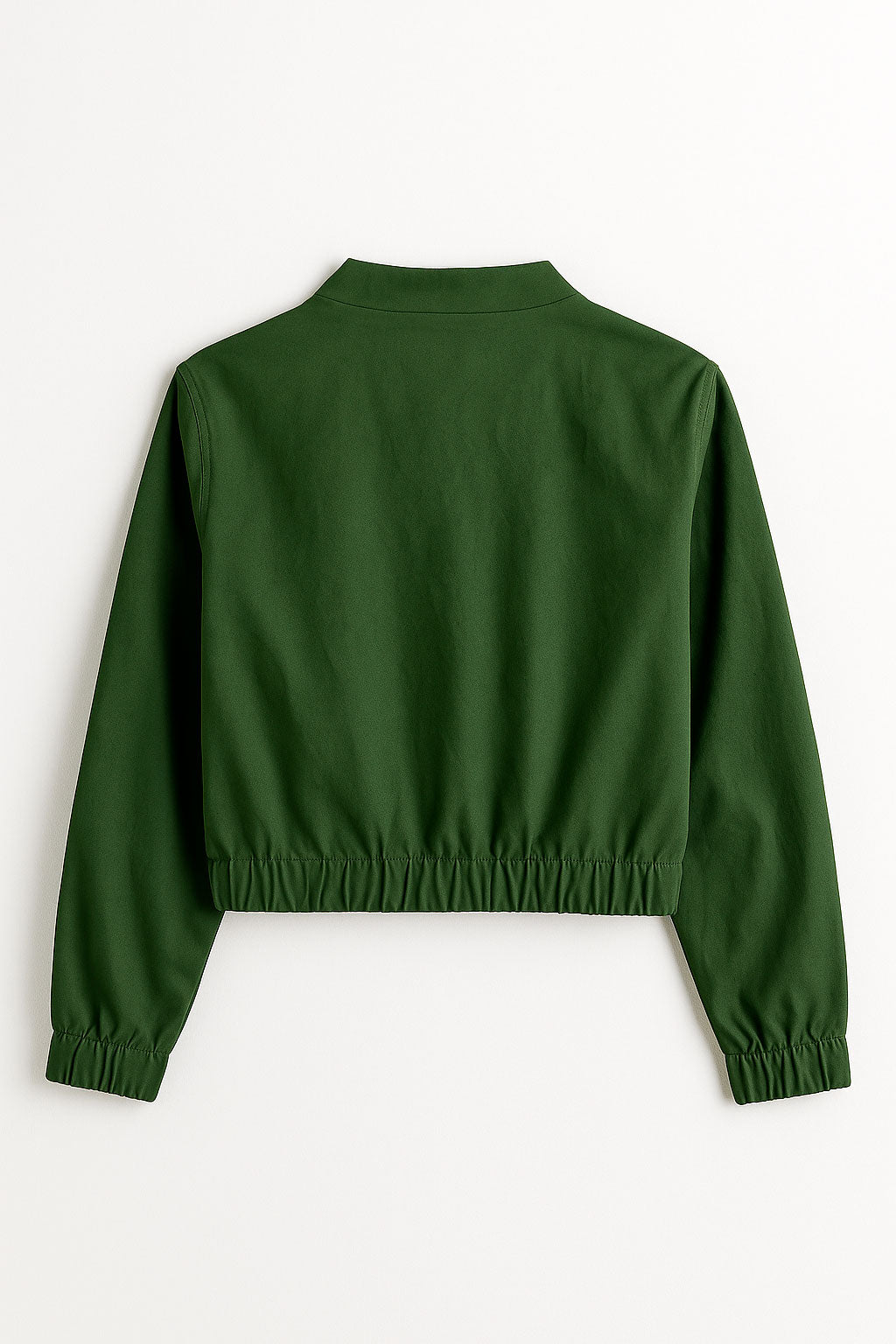 Chamarras Para Mujer Bomber Jacket Corta Q53101 Militar