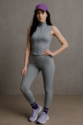 Blusas Deportivas para Mujer Compresión Ligera JYMW04 Gris