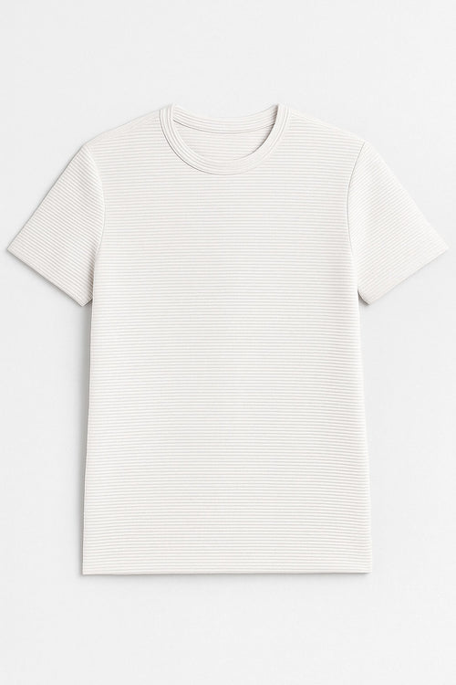 Playeras Para Hombre Con Bordones A55307 Hueso