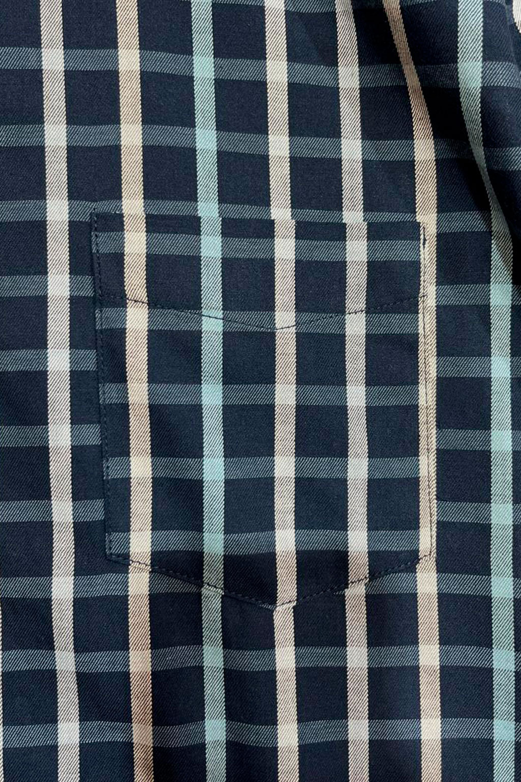 Camisas Para Hombre Cuadros Button Down B55104 Marino