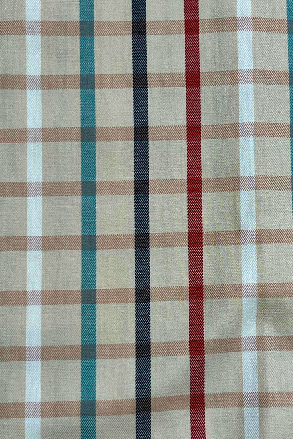 Camisas Para Hombre Cuadros Button Down B55104 Kaki