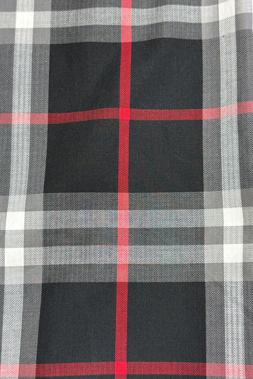 Camisas Para Hombre Manga Larga Cuadros B55308 Negro