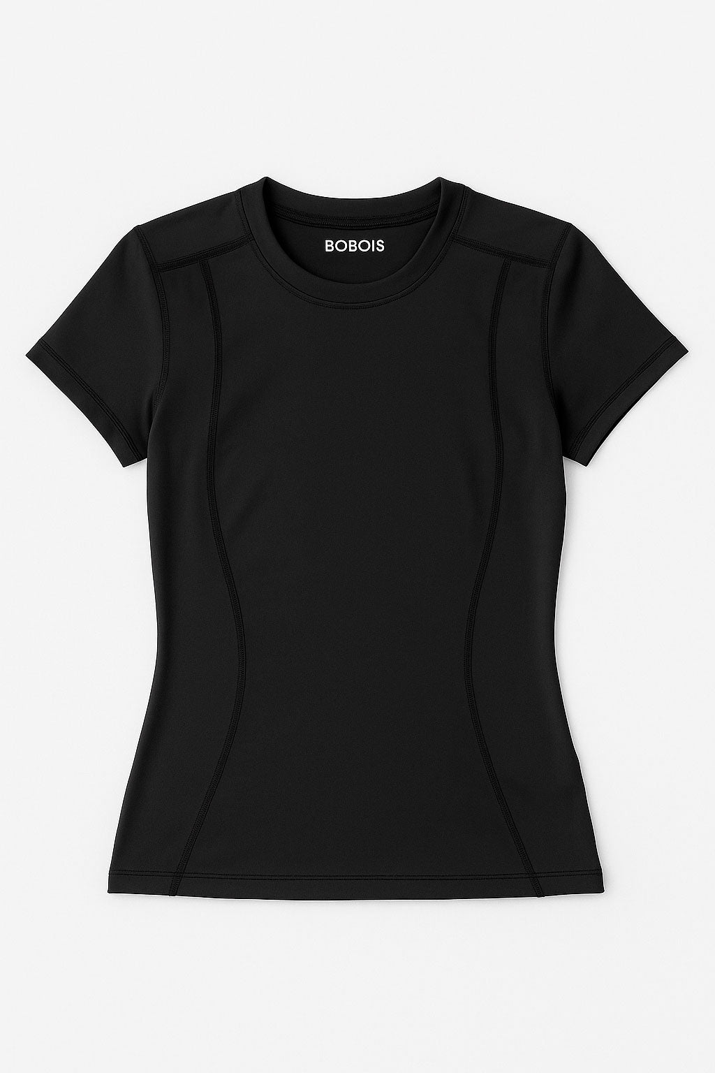 Playeras Deportivas para Mujer Ajustada Estilo Training MTDX40 Negro