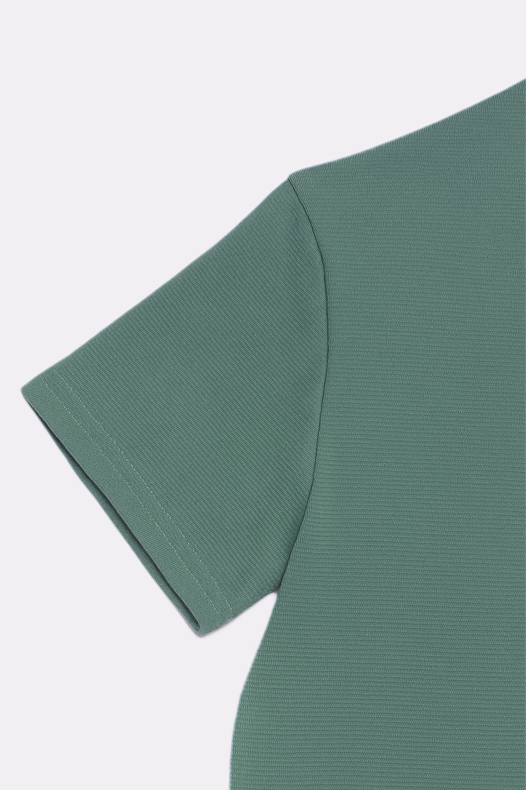Playeras Para Hombre Con Textura Slim A55301 Verde