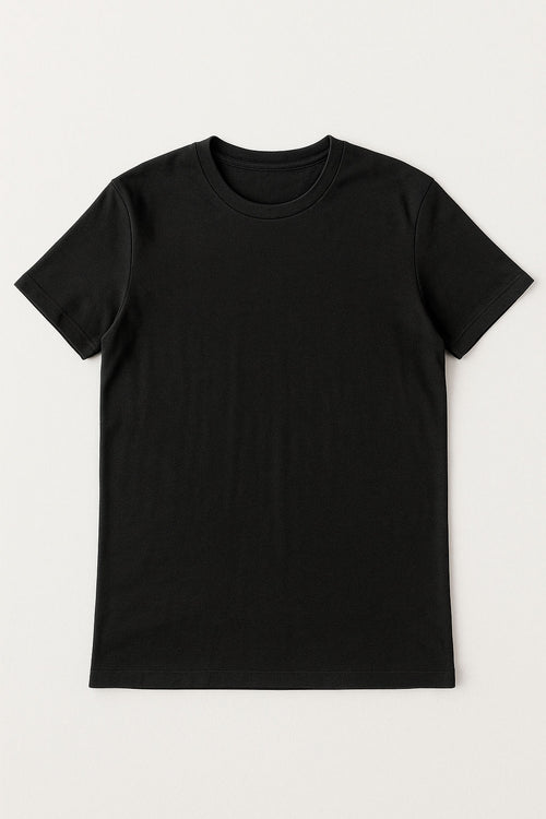 Playeras Para Hombre Manga Corta Midwieght A55306 Negro