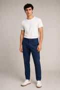 Pantalones Para Hombre Chino Algodón Stretch GWOVEN Marino