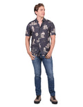 Camisas Para Hombre Bobois Casuales Moda Manga Corta Estampada Relaxed Fit 9 B22368