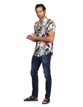 Camisas Para Hombre Bobois Moda Casuales Manga Corta Playa Estampada Hawaiana Relaxed Fit 3 B22351