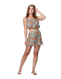 Shorts Para Mujer Bobois Moda Casuales Amplio Estampado Floral Y31103 Unico