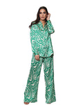 Blusas Camiseras Para Mujer Bobois Moda Casuales Manga Larga N31102 Verde