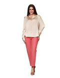 Pantalones Para Mujer W31100 Coral