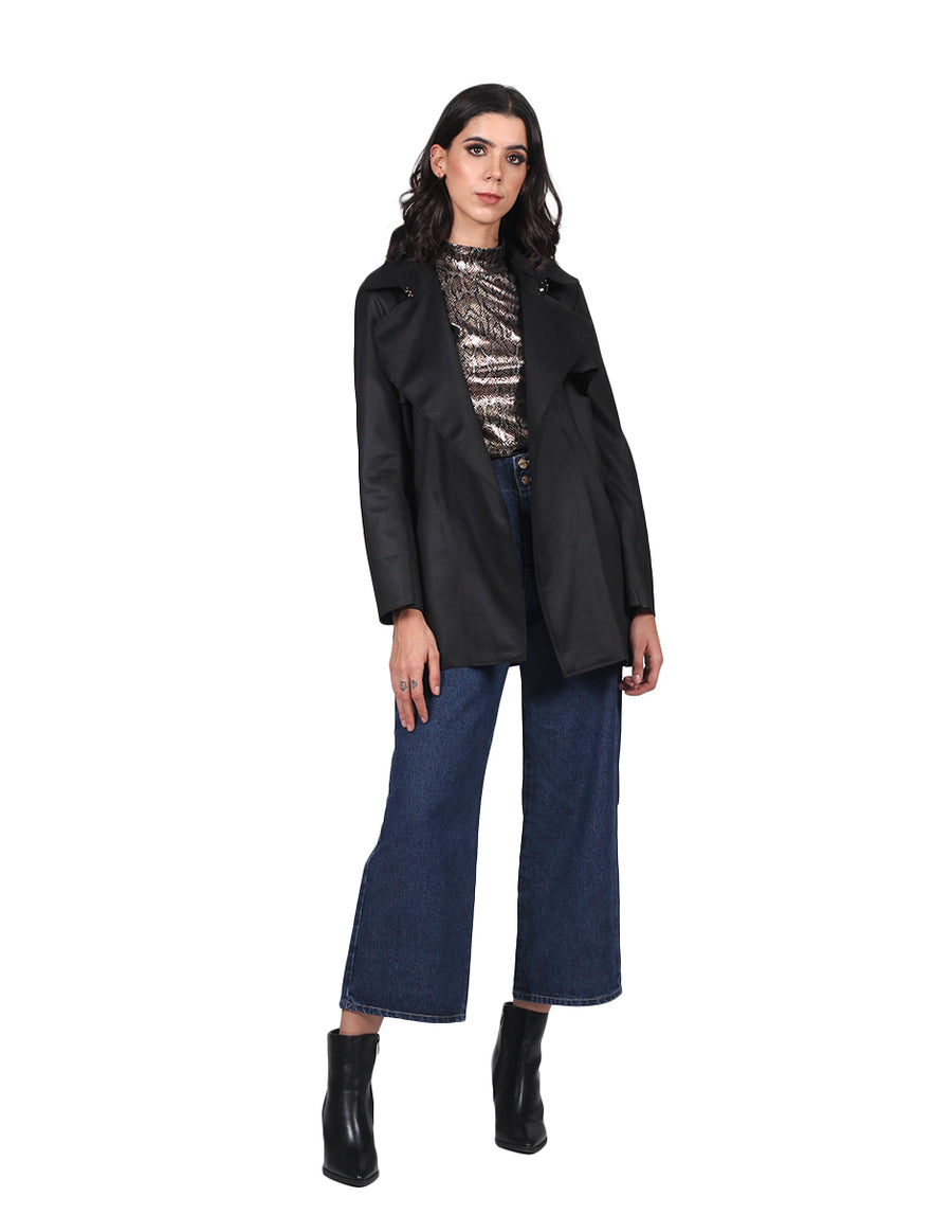 Jeans Para Mujer Bobois Moda Casuales Pierna Ancha Pantalones de Mezclilla Wide Leg Tiro Alto Stone V23110