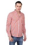 Camisas Para Hombre Manga Larga Cuadros Regular Fit Rustico B25202