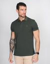 PLAYERAS HOMBRE POLO BASICA MANGA CORTA MILITAR APOLO