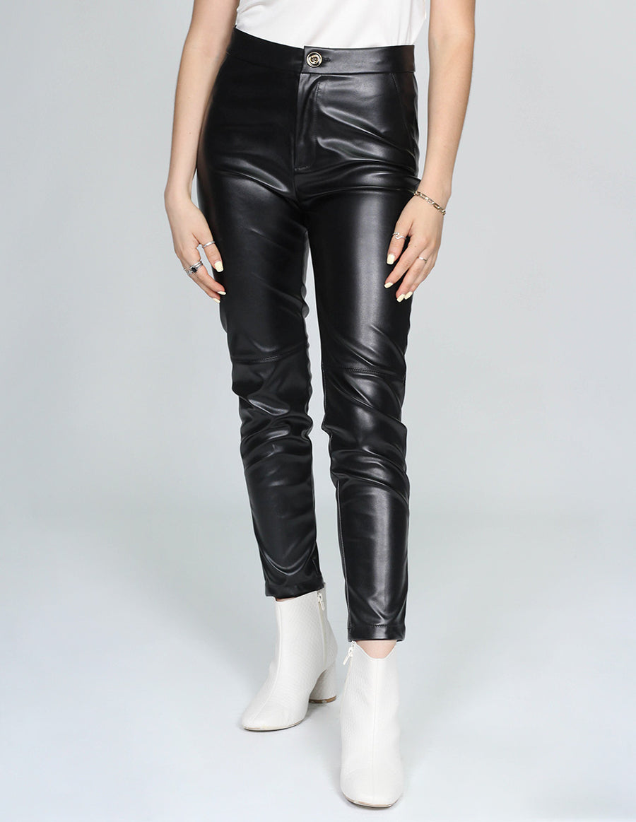 Pantalones Para Mujer Bobois Moda Casuales Skinny Fit Tipo Piel Negro –  BOBOIS