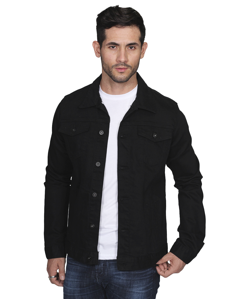 Chamarra Mezclilla Hombre Negro DNMJKT BOBOIS