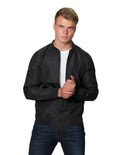 Chamarras Hombre Casuales Moda Bomber Jacket Negro D25101