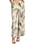 Pantalones Para Mujer Bobois Moda Casuales Estampados Amplios Estampado Floral Unico W21109