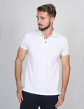 Playeras HOMBRE POLO BASICA MANGA CORTA BLANCO APOLO