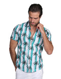 Camisas Para Hombre Bobois Moda Casuales Manga Corta Estampado Regular Fit 3 B21401
