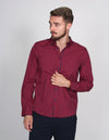 CAMISAS HOMBRE CASUALES MODA MANGA LARGA MASCOTAS ROJO B15213