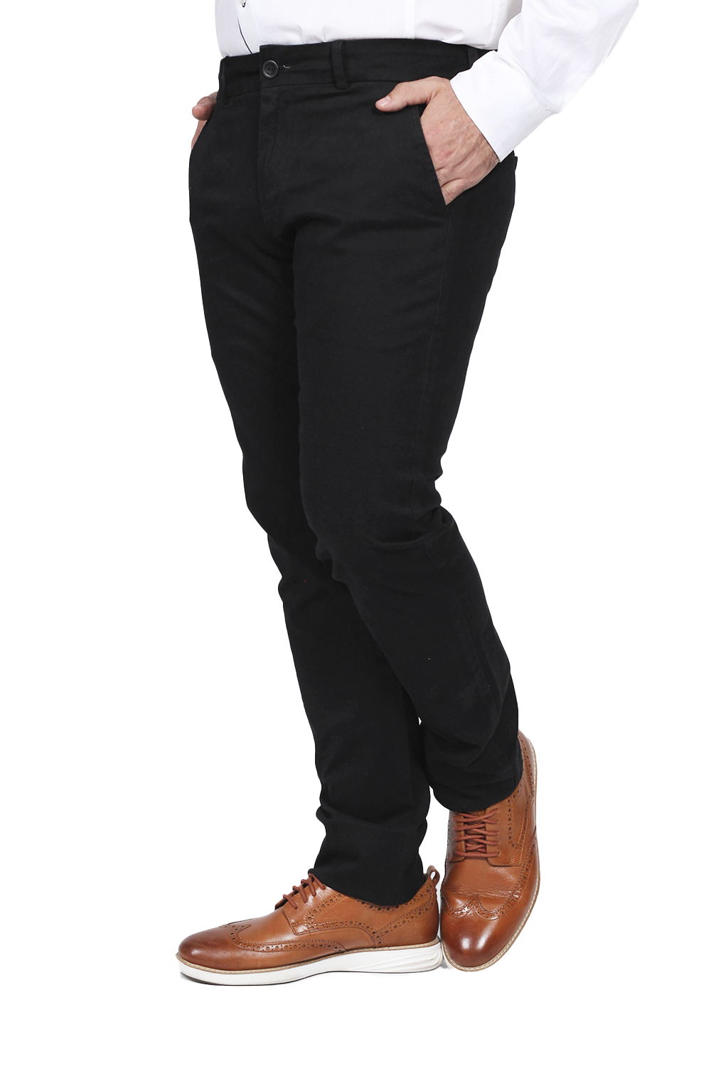 Pantalones Para Hombre Soft Stretch Slim GPAXAR Negro