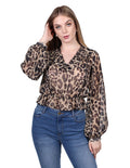 Blusas Para Mujer Animal Print Unico N23130