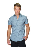 Camisas Para Hombre Bobois Moda Casuales Manga Corta Estampada Algodón B31357 4