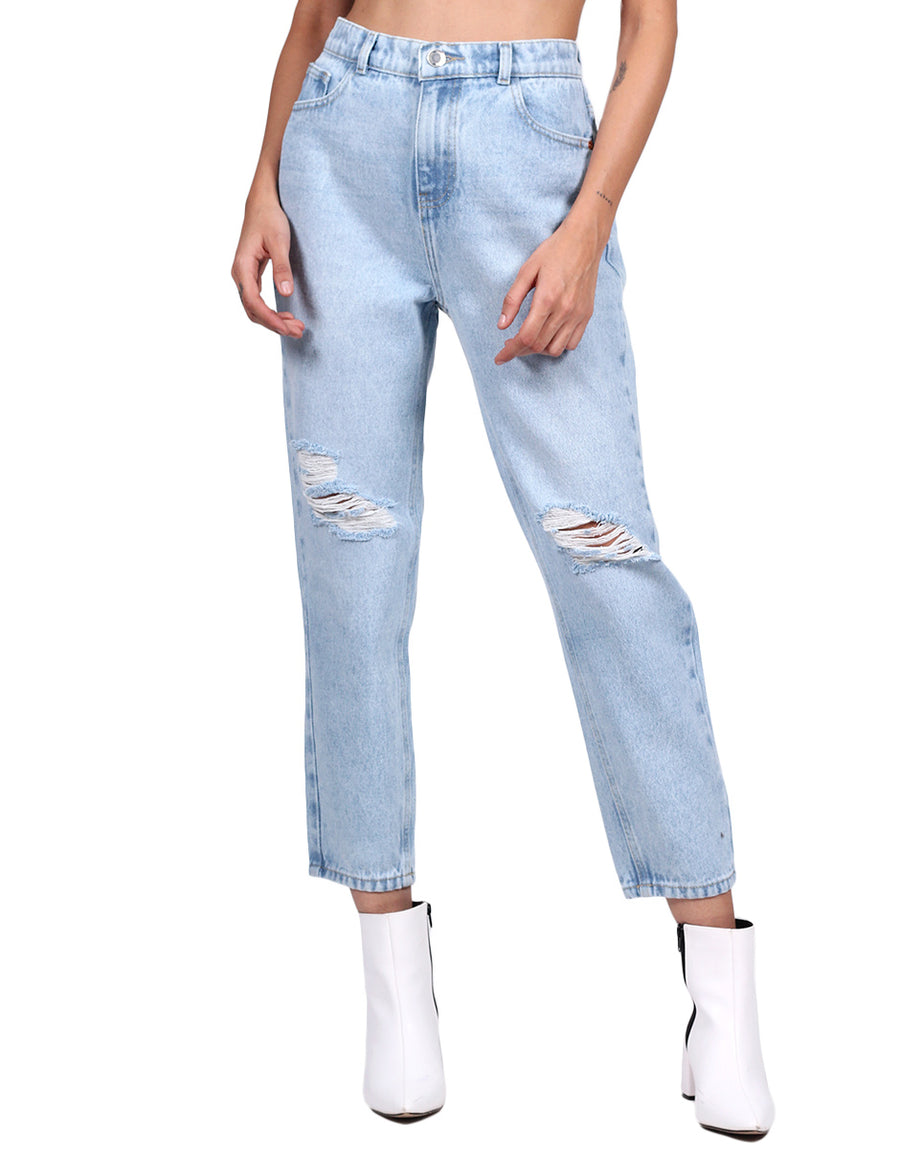 Jeans Para Mujer Bobois Moda Casuales Pantalones de Mezclilla Mom – BOBOIS