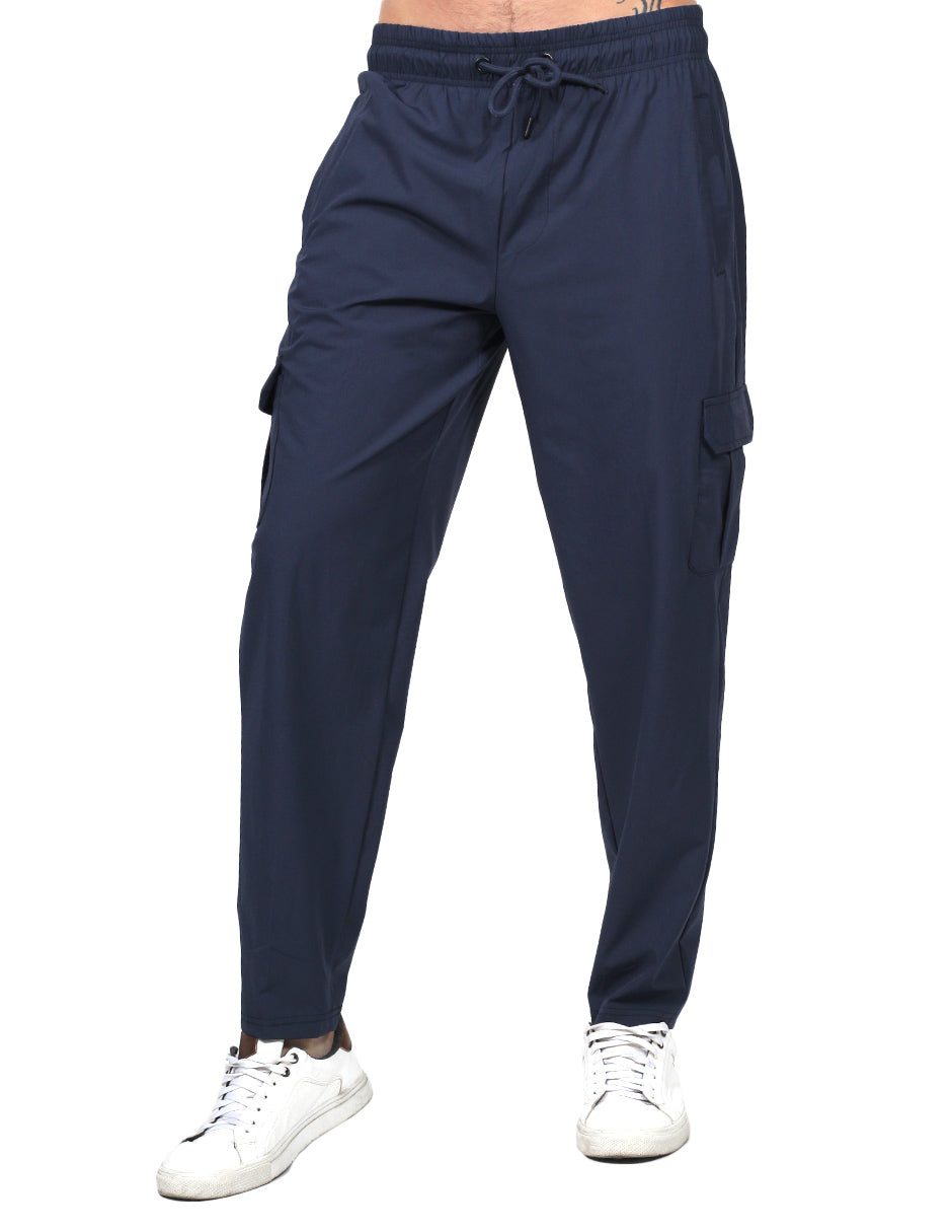 Pantalones Para Hombre Tipo Jogger Stretch G25121 Marino