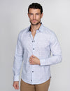 CAMISAS HOMBRE MANGA LARGA CASUALES MODA ESTAMPADA 1 B15305