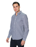 Camisas Hombre Moda Manga Larga Regular Fit B31222 Marino