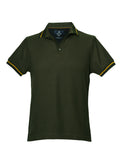 Playeras Hombre Moda Tipo Polo Manga Corta Pique Militar A25115