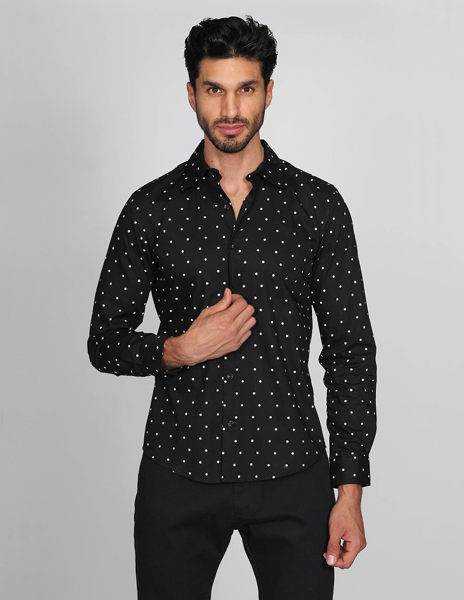 Camisas Negras De Vestir Para Hombre Camisas Multiethnic De Vestir