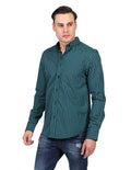 Camisas Para Hombre Moda Manga Larga B25225 Verde