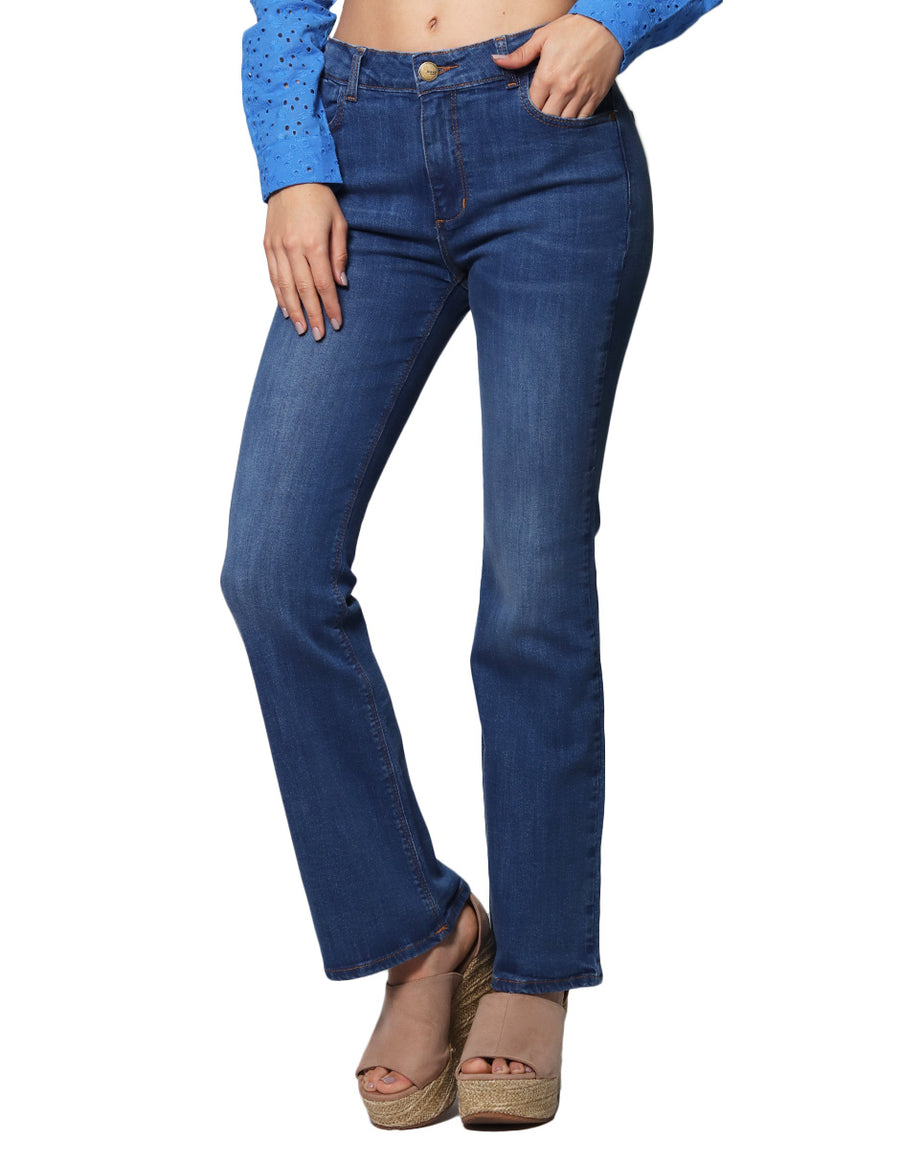 Jeans Para Mujer Bobois Pantalon Mezclilla V31100 Stone