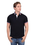 Playeras Tipo Polo Para Hombre Slim Fit Marino A21105