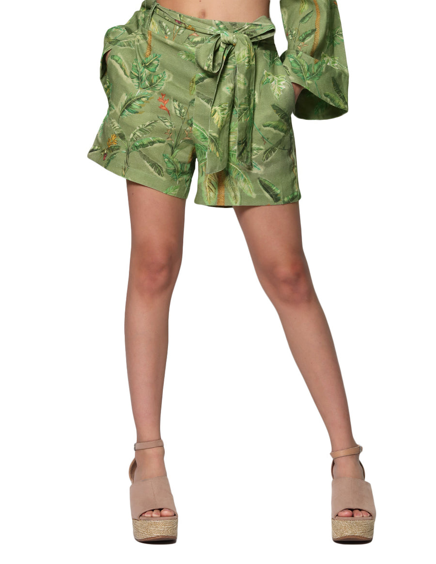 Shorts Para Mujer Bobois Moda Casuales Tiro Alto Estampado Flora Playa –  BOBOIS