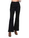 Jeans Para Mujer Bobois Moda Casuales Vaqueros Pantalones de Mezclilla Acampanados Negro V23100