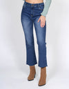 JEANS MUJER MODA CASUALES DESGASTE AL FRENTE UNICO V13101