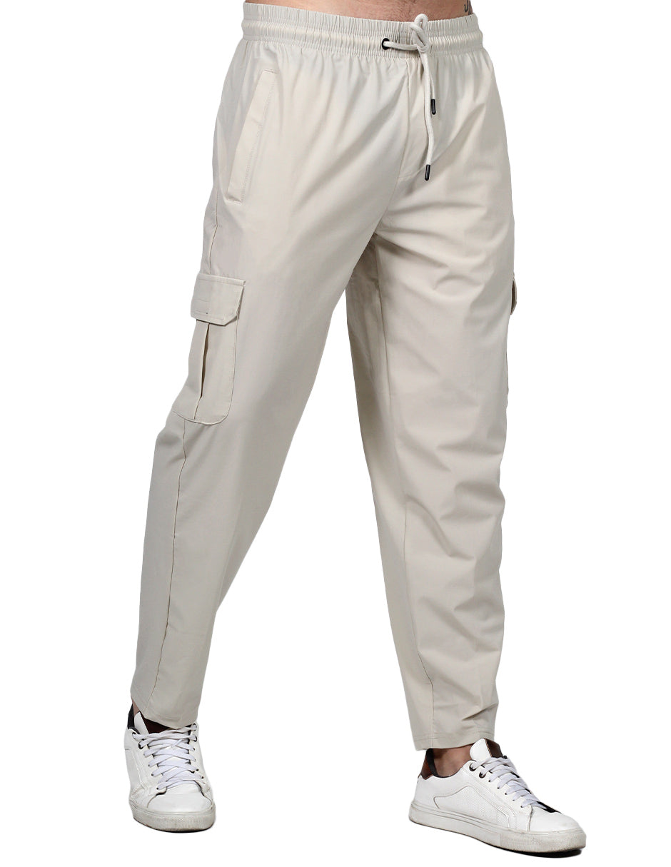 Pantalones Para Hombre Tipo Jogger Stretch G25121 Beige