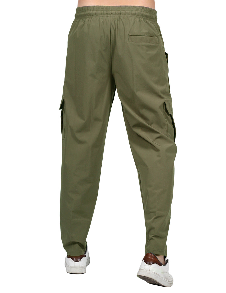 Pantalones Para Hombre Bobois Moda CasualesTipo Jogger Stretch Olivo G25121