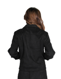 Chamarras Para Mujer Bobois Casuales Moda Corta Con Bolsas Negro Q13108